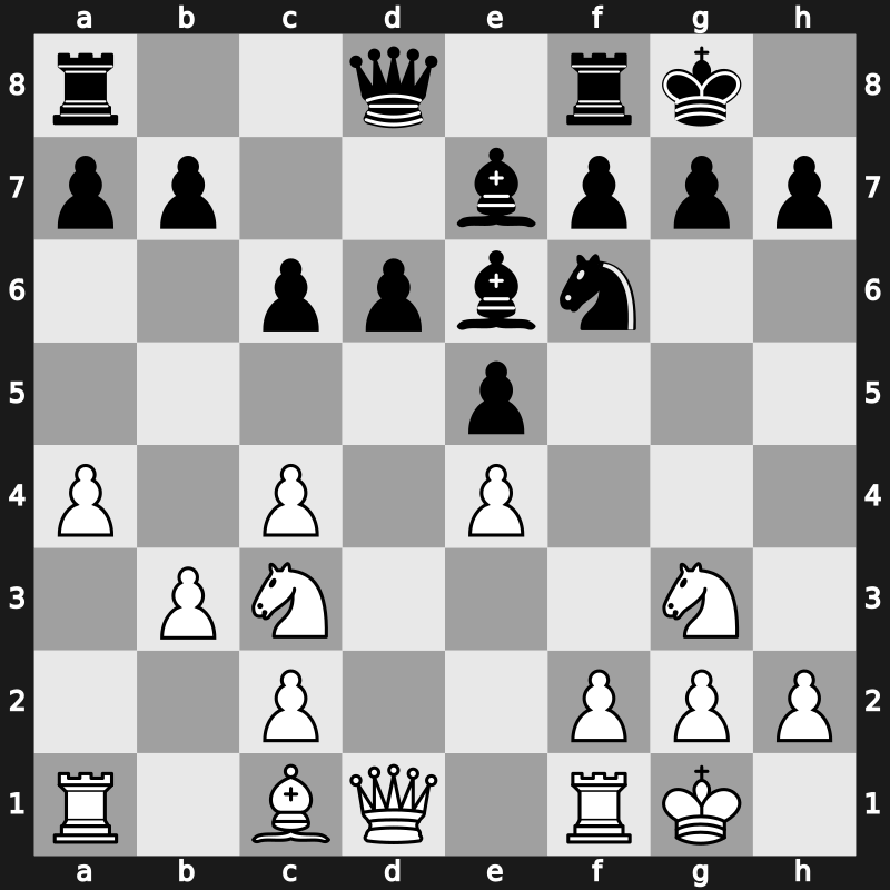 Sparkassen Cat XXI 2001 – Round 8 – Morozevich, Alexander – 1/2-1/2 – Leko, Peter – G23