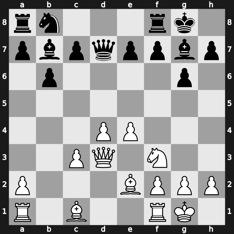 Amber-blind 6th 1997 – Round 3 – Kramnik, Vladimir – 1-0 – Ljubojevic, Ljubomir – G9