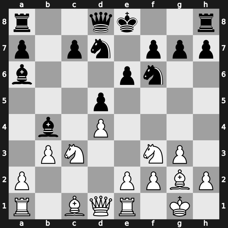 Amber-blindfold 06th 1997 – Round 4 – Anand, Viswanathan – 1/2-1/2 – Karpov, Anatoly – G6