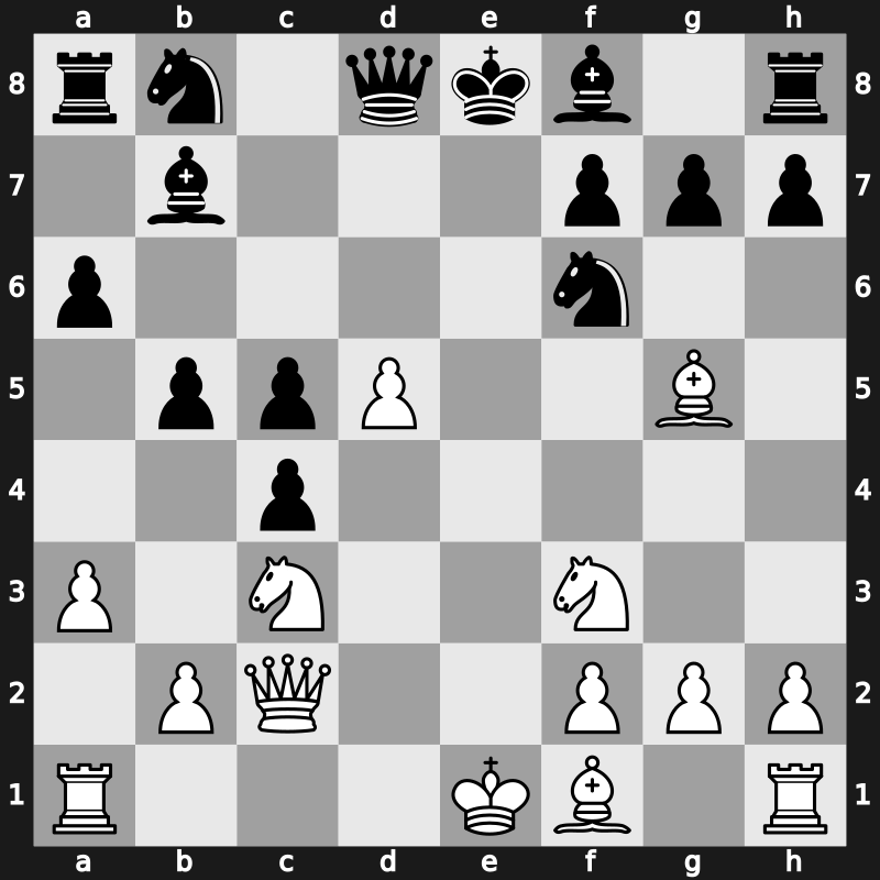 Amber-blindfold 06th 1997 – Round 11 – Piket, Jeroen – 1/2-1/2 – Anand, Viswanathan – G13