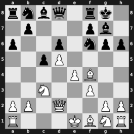 Investbanka, Belgrade YUG 1997 – Round 9 – Lautier, Joel – 1/2-1/2 – Kovacevic, Aleksandar – G14