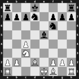 Amber-rapid 5th 1996 – Round 9 – Kramnik, Vladimir – 1/2-1/2 – Nikolic, Predrag – G42