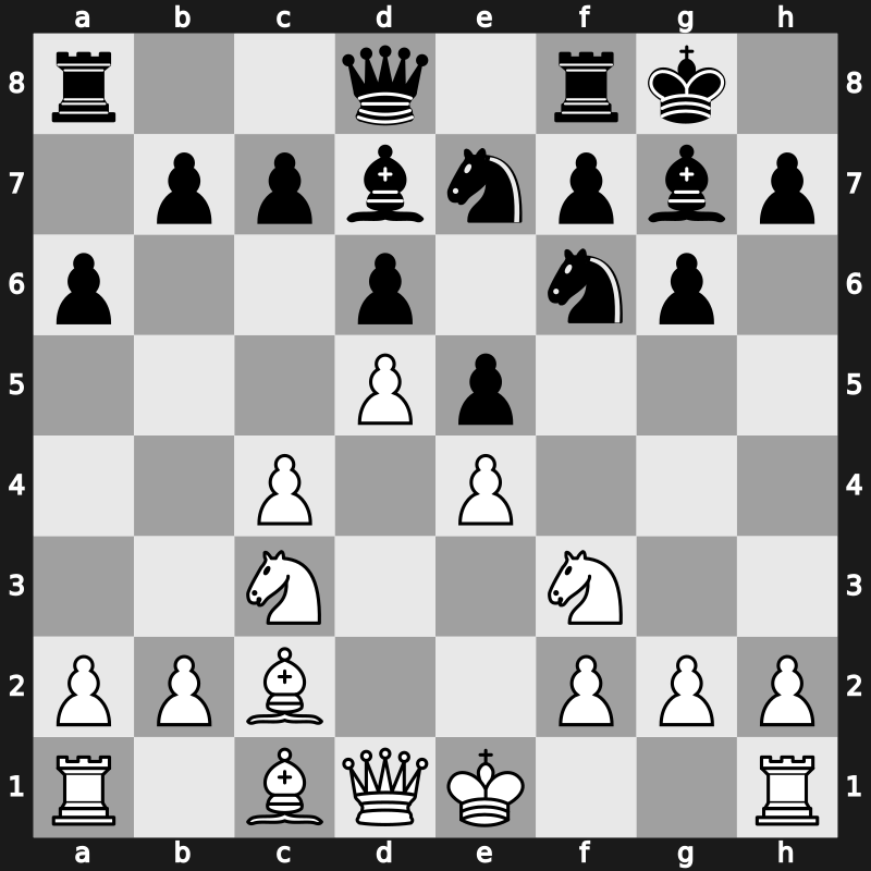 Frankfurt rapid 1996 – Round 6 – Leko, Peter – 1/2-1/2 – Huebner, Robert – G9