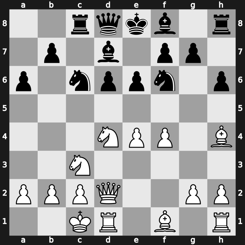 Hoogovens 1996 – Round 1 – Huebner, Robert – 1/2-1/2 – Piket, Jeroen – G4