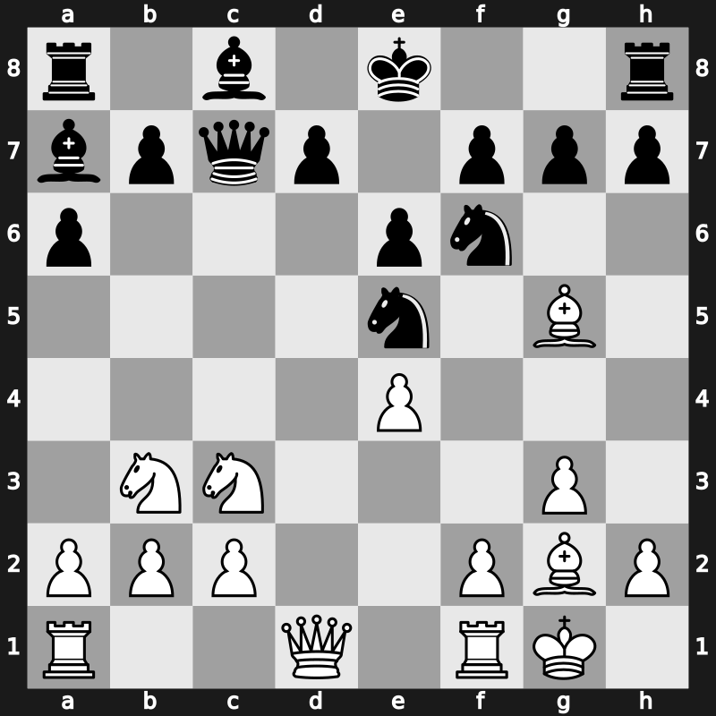 Dortmund 1995 – Round 4 – Leko, Peter – 1/2-1/2 – Lautier, Joel – G18