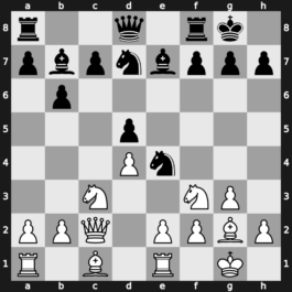 Melody Amber, Blindfold, Monaco 1995 – Round 5 – Kramnik, Vladimir – 1-0 – Nikolic, Predrag – G20