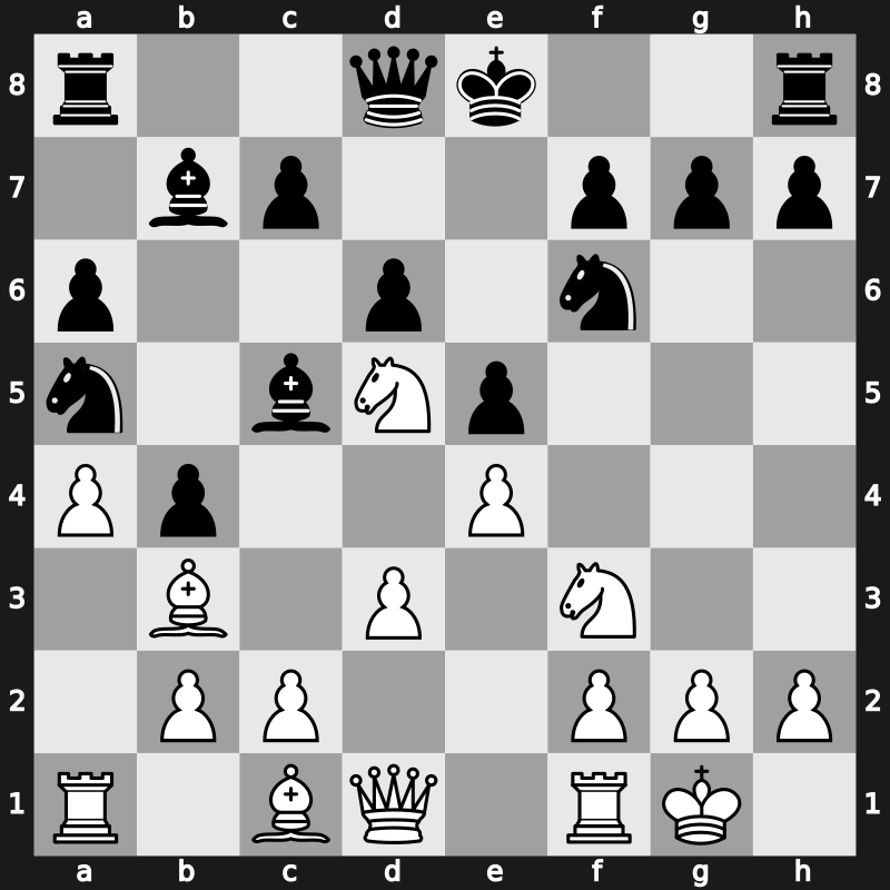 PCA-World Championship 1995 – Round 12 – Kasparov, Garry – 1/2-1/2 – Anand, Viswanathan – G11