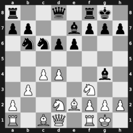 Amber-blind 3rd 1994 – Round 9 – Polgar, Judit – 1-0 – Polgar, Susan – G43
