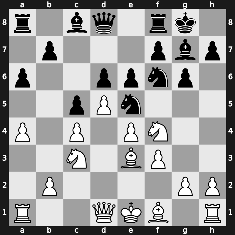 Amber-rapid 3rd 1994 – Round 4 – Ljubojevic, Ljubomir – 1/2-1/2 – Kamsky, Gata – G18