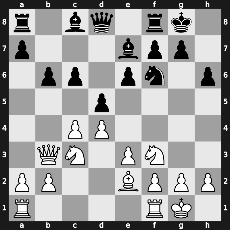 Amber-rapid 3rd 1994 – Round 11 – Piket, Jeroen – 1-0 – Ivanchuk, Vasyl – G59