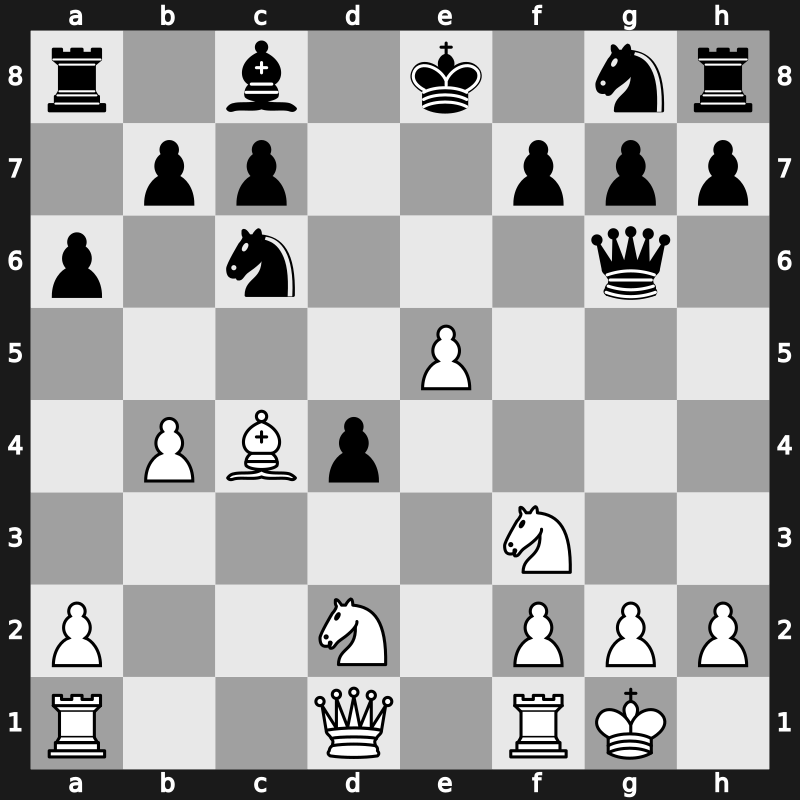 Novgorod 1994 – Round 9 – Kasparov, Garry – 1/2-1/2 – Short, Nigel D – G28