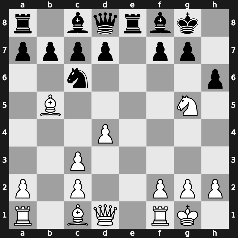 Linares 1993 – Round 7 – Ljubojevic, Ljubomir – 1-0 – Beliavsky, Alexander G – G30