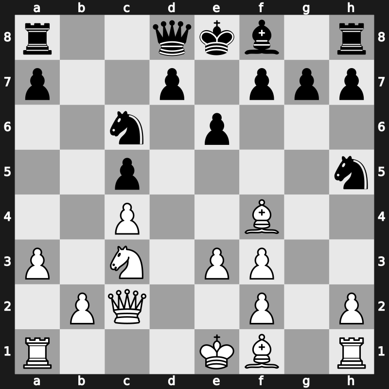 Linares 1993 – Round 11 – Bareev, Evgeny – 1-0 – Beliavsky, Alexander G – G43