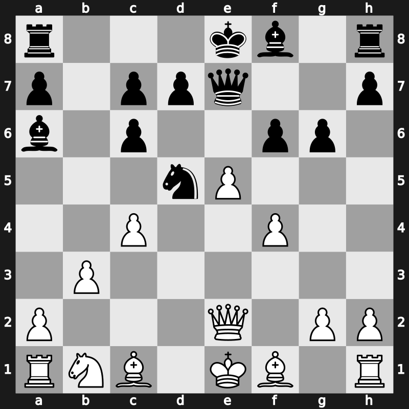 Interpolis 1991 – Round 14 – Kasparov, Garry – 1-0 – Karpov, Anatoly – G41