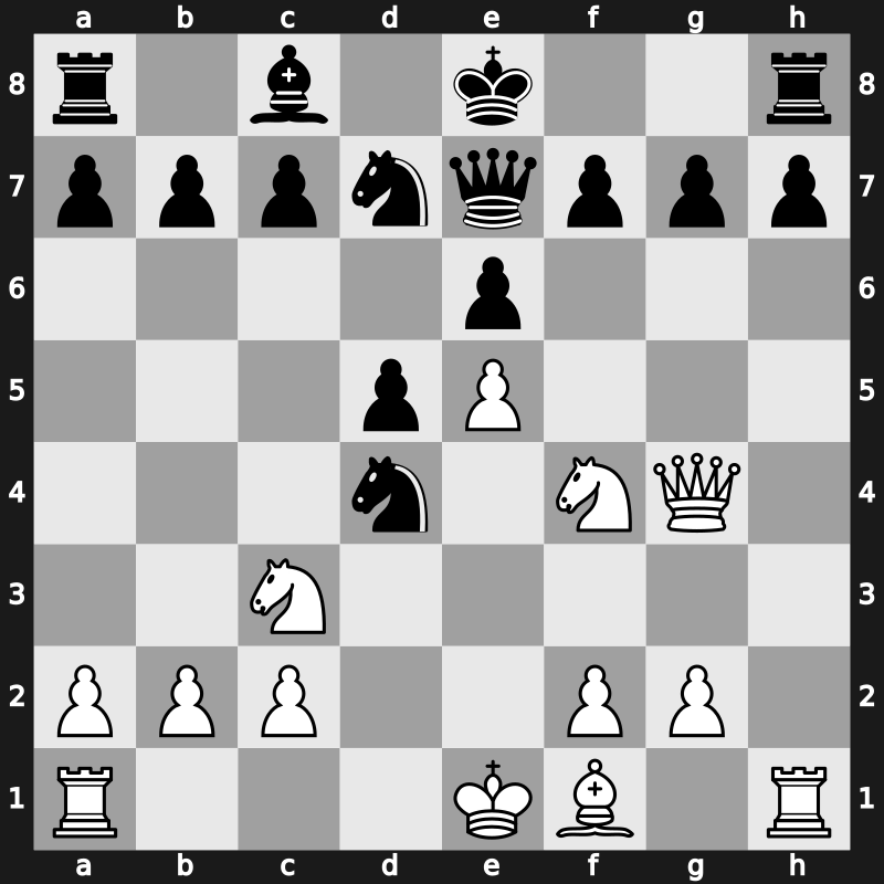 World Cup 1991 – Round 8 – Khalifman, Alexander – 1/2-1/2 – Gulko, Boris – G62