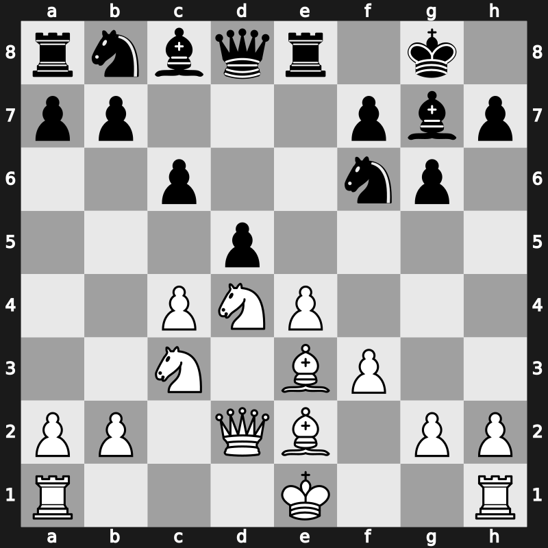 ? 1990 – Round ? – Karpov, Anatoly – 1/2-1/2 – Kasparov, Garry – G10