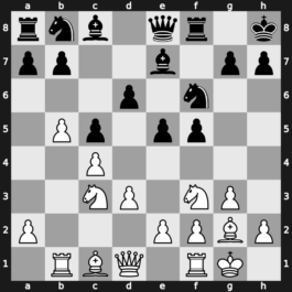Novi Sad olm 1990 – Round 12 – Araujo Gonzales, Juan Alfredo – 1-0 – Bareev, Evgeny – G78
