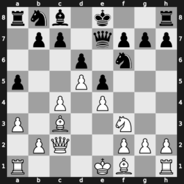World Cup 1989 – Round 1 – Portisch, Lajos – 1/2-1/2 – Tal, Mikhail – G9