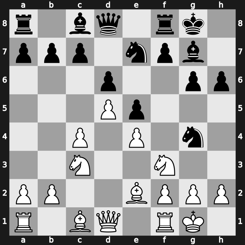 World Cup 1989 – Round ? – Kasparov, Garry – 1/2-1/2 – Nunn, John D M – G86