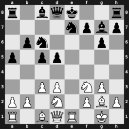 World Cup 1989 – Round 1 – Sax, Gyula – 1/2-1/2 – Nogueiras Santiago, Jesus – G71