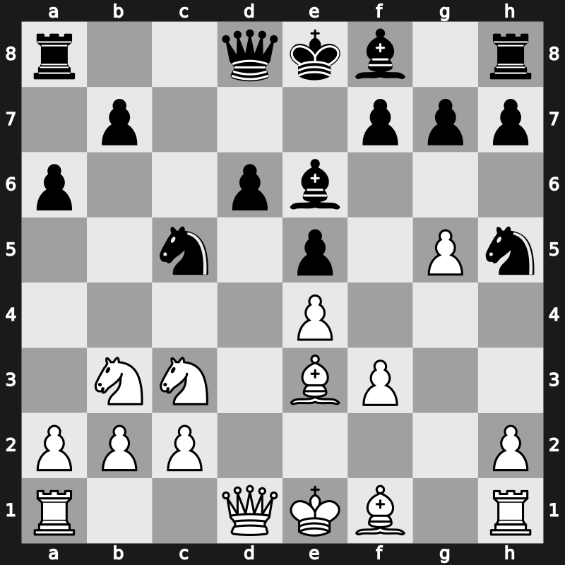 Hastings8899 1988 – Round 1 – Chandler, Murray G – 1/2-1/2 – Larsen, Bent – G13