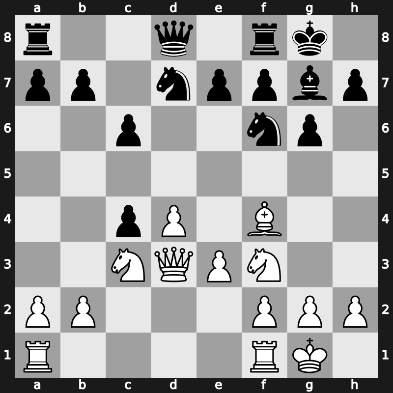 Moskou ch-URS 1988 – Round 10 – Gurevich, Mikhail – 1/2-1/2 – Smyslov, Vassily – G74