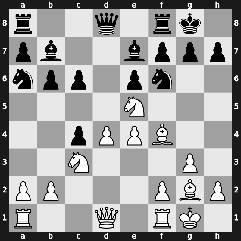 Rotterdam tt 1988 – Round 1 – Korchnoi, Viktor – 1-0 – Jussupow, Artur – G3
