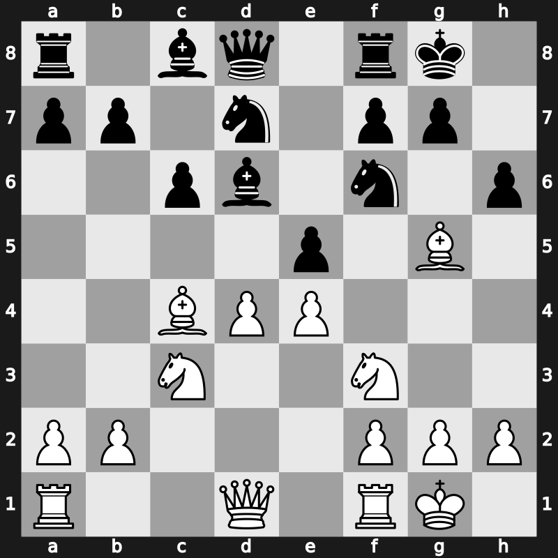 Thessaloniki olm 1988 – Round 12 – Christiansen , Luis – 1/2-1/2 – Piket, Jeroen – G103