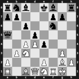 Brussels 1987 – Round 1 – Larsen, Benjamin Holsko – 0-1 – Korchnoi, Viktor – G4