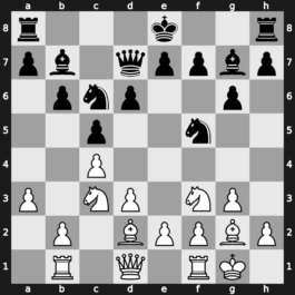 Brussels blitz 1987 – Round 1 – Ljubojevic, Ljubomir – 1/2-1/2 – Larsen, Benjamin Holsko – G3