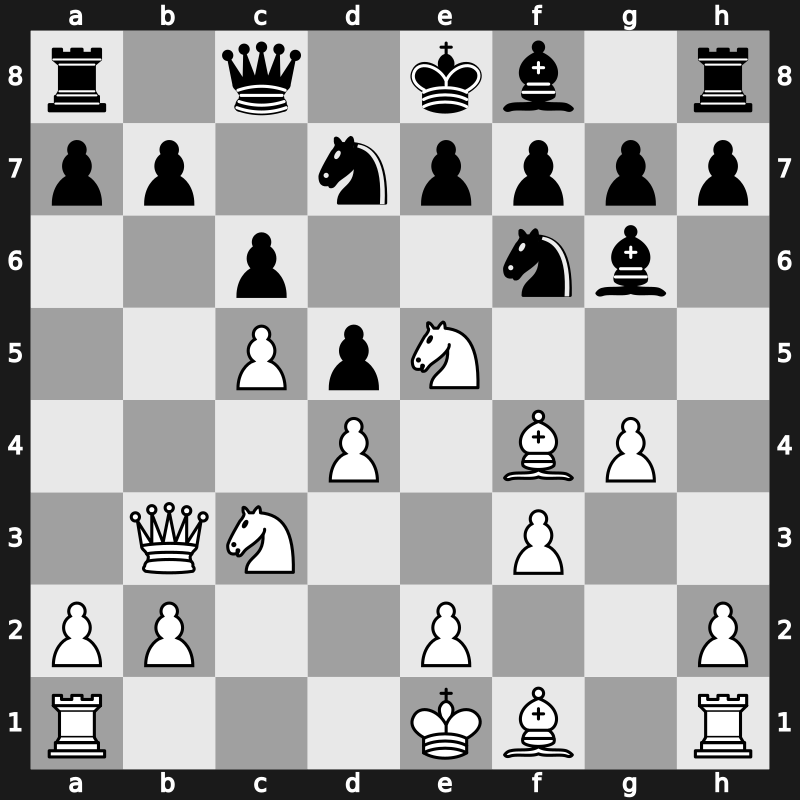 Brussels blitz 1987 – Round 1 – Kasparov, Garry – 1-0 – Torre, Eugenio – G12