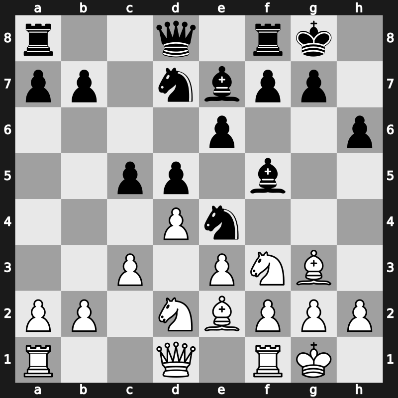 Brussels blitz 1987 – Round 1 – Torre, Eugenio – 1/2-1/2 – Huebner, Robert – G16