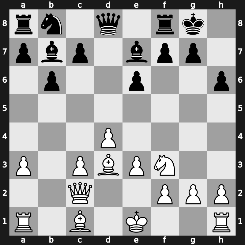 Brussels blitz 1987 – Round 1 – Kasparov, Garry – 1-0 – Karpov, Anatoly – G31