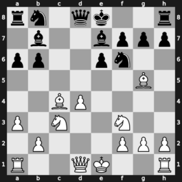 Hoogovens 1987 – Round 1 – Andersson, Ulf 1949 – 1/2-1/2 – Miles, Anthony J – G30