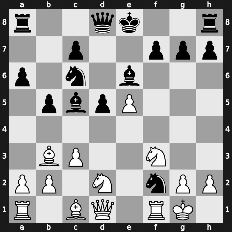 Reykjavik 1987 – Round ? – Ljubojevic, Ljubomir – 1/2-1/2 – Korchnoi, Viktor – G37