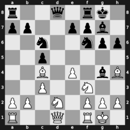 ? 1986 – Round ? – Korchnoi, Viktor – 1/2-1/2 – Hansen, Curt – G22