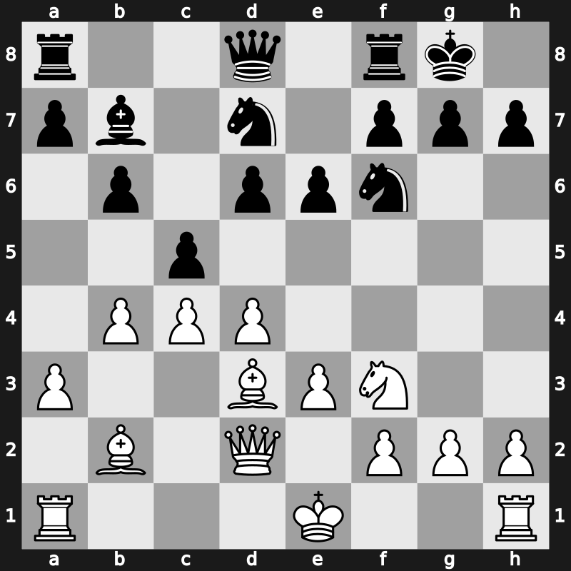 Candidats Tournament 1985 – Round 8 – Portisch, Lajos – 1-0 – Timman, Jan H – G46