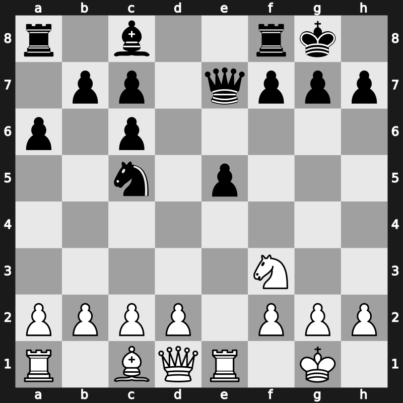 Candidats Tournament 1985 – Round 13 – Tal, Mikhail – 1/2-1/2 – Jussupow, Artur – G79