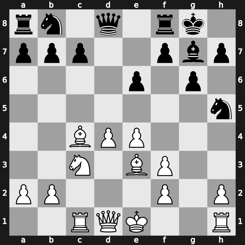 Candidats Tournament 1985 – Round 14 – Nogueiras Santiago, Jesus – 1/2-1/2 – Timman, Jan H – G86