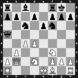 Linares 1985 – Round 1 – Korchnoi, Viktor – 0-1 – Portisch, Lajos – G30