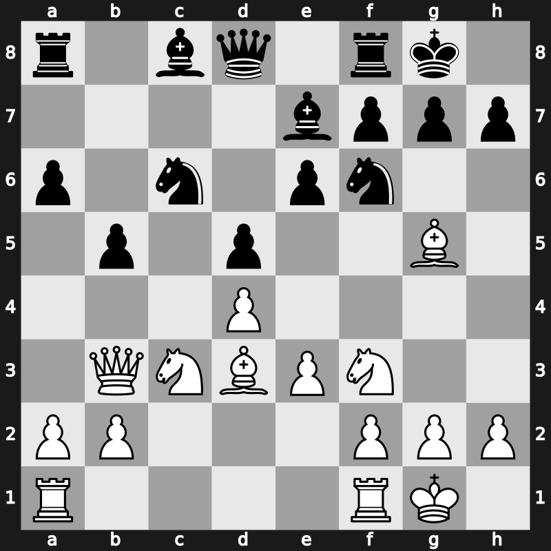 Reggio Emilia8586 1985 – Round 6 – Portisch, Lajos – 1/2-1/2 – Nogueiras Santiago, Jesus – G9