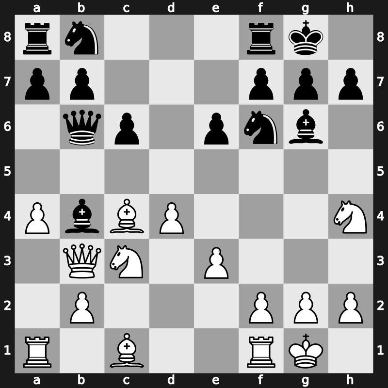 Interpolis 1984 – Round 1 – Tukmakov, Vladimir B – 1/2-1/2 – Smyslov, Vladimir – G9