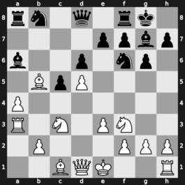 Thessaloniki olm 1984 – Round 11 – Portisch, Lajos – 1-0 – Bellon Lopez, Juan Manuel – G66
