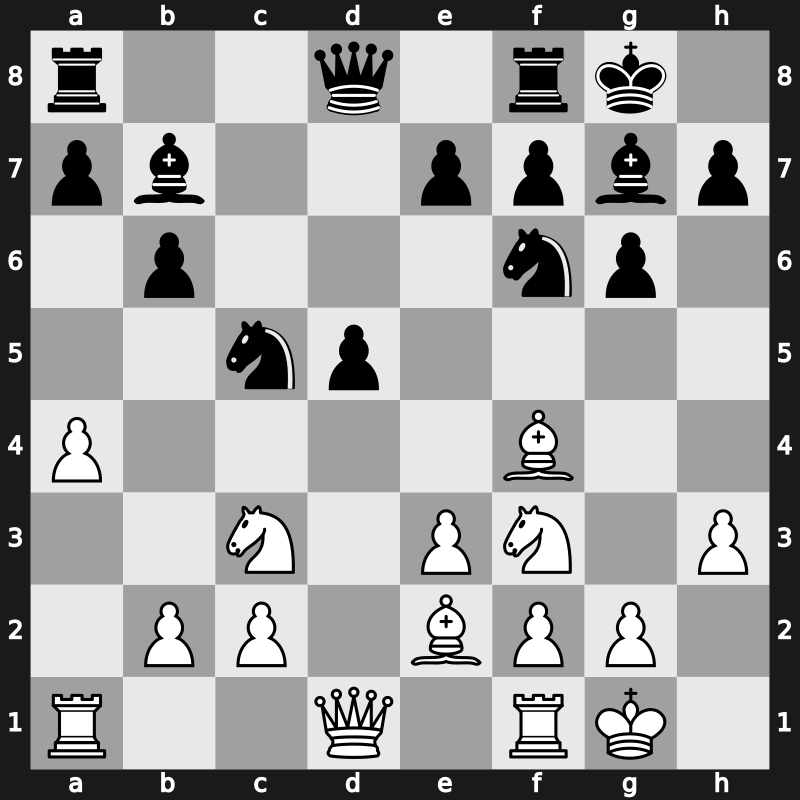 Thessaloniki olm 1984 – Round 13 – Johansen, Darryl K – 0-1 – Spassky, Boris V. – G84