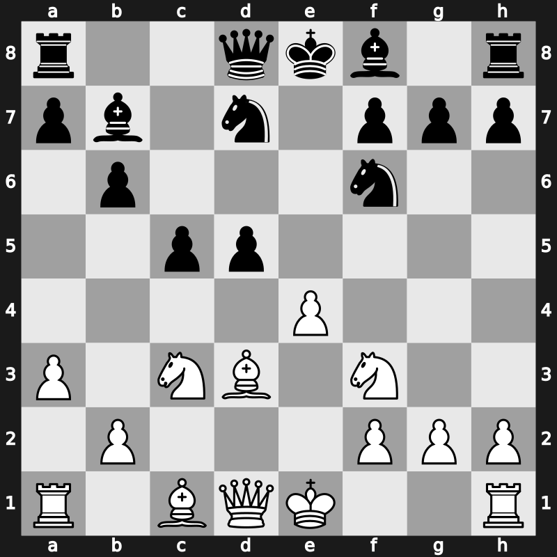World Ch 1984 – Round 10 – Kasparov, Garry – 1/2-1/2 – Karpov, Anatoly – G1