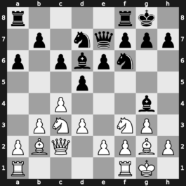 Linares 1983 – Round 1 – Spassky, Boris Vasily – 1/2-1/2 – Andersson, Ulf 1949 – G10