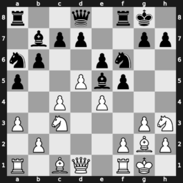 Niksic 1983 – Round 7 – Tal, Mikhail – 1-0 – Miles, Anthony J – G45