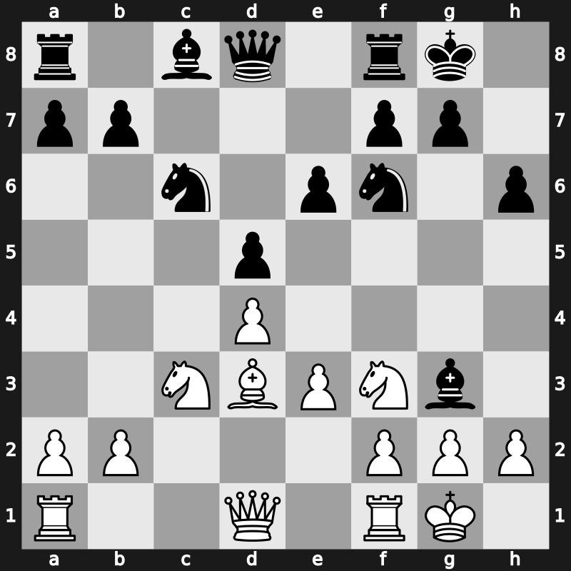 Niksic 1983 – Round 15 – Nikolic, Predrag – 1/2-1/2 – Ljubojevic, Ljubomir – G94