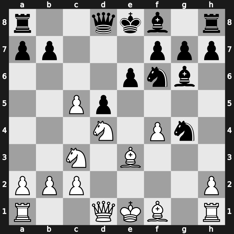 Mar del Plata 1982 – Round 1 – Braga, Felipe De Souza – 1/2-1/2 – Timman, Jan H – G43