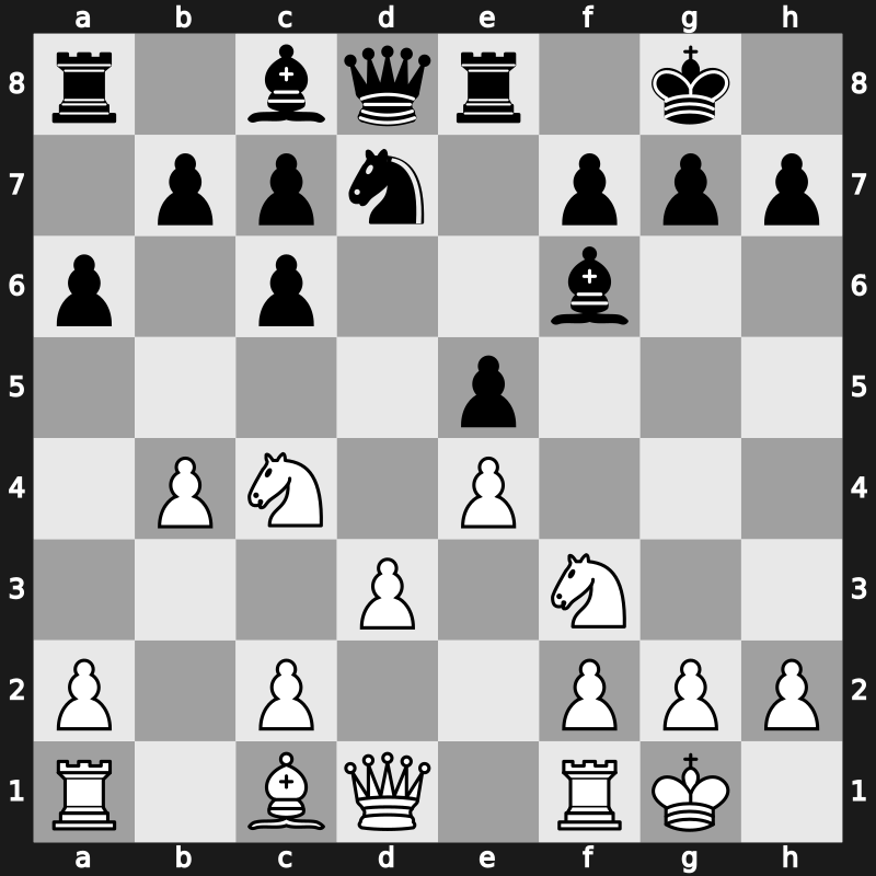 Mar del Plata 1982 – Round ? – Timman, Jan H – 1-0 – Najdorf, Miguel – G65